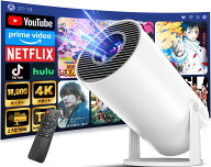 お買い物マラソン20％OFF プロジェクター 家庭用【新登場！18000LM・270°回転・4K対応・Android TV搭載…