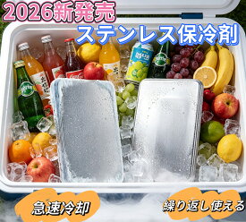 【驚異の保冷力】保冷剤 ステンレス保冷剤1枚長時間 強力SUS304ステンレス 凍結しやすい アイスパック 軽量 薄型 無毒・無臭 密封構造 漏れ防止＆変形しにくい 繰り返し使用可 お弁当/買い物/アウトドア/釣り/停電防災対策 猛暑対策【急速冷凍 省スペース 食品の鮮度を守る】