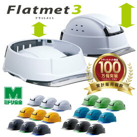 ミドリ安全 携帯型ヘルメット SC-T29 B KP フラットメット Flatmet3 18カラー