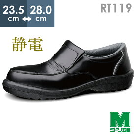 ミドリ安全 救急隊仕様 静電安全紳士靴 RT119 静電 ブラック 23.5～28.0