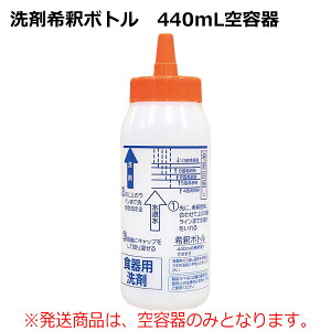 ニイタカ 食品産業向け 洗剤希釈ボトル 440mL空容器 6本入