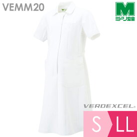 ミドリ安全 作業服 通年 ベルデクセル マタニティーワンピース VEMM20 ホワイト S～LL