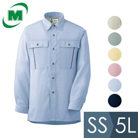 ミドリ安全 作業服 通年 男女ペア長袖シャツ RCS2600シリーズ スーパークールビズ 7カラー SS～5L