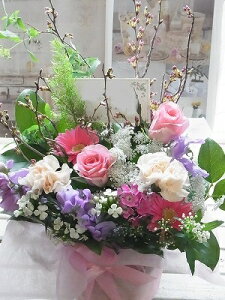 【送料無料】「桜」アレンジ【卒業 花 桜】【開店】【開業】【発表会】 「歓送迎 花」【楽屋祝い】【退職祝】 「お供え」 【桜のアレンジ】「誕生日」「誕生日 花」【桜アレンジ】【桜の花】【桜 お祝い】【桜】