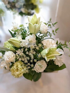 13時〆で翌日着◆選べる「百合無」「百合入り」「お供え 花」「お供え花アレンジメント」「お供え フラワーアレンジメント」「お供え 花」「お供え 花 アレンジメント」「フラワーギフト