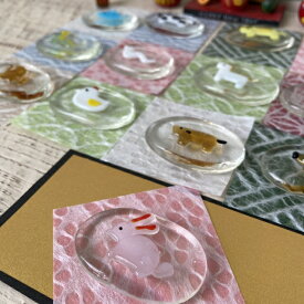 「干支 ♪ 卯 (うさぎ) ガラス箸置き」 ガラス細工 ラッキーアイテム 十二支 縁起物 お守り グラスマーカー 正月雑貨 子 (ね) 丑 (うし) 寅 (とら) 卯(うさぎ) 辰 (たつ) 巳 (み) 午 (うま) 未 (ひつじ) 申 (さる) 酉 (とり) 戌 (いぬ) 亥 (いのしし)