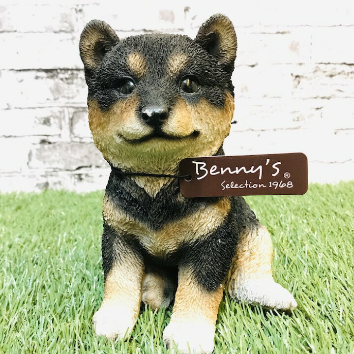 楽天市場 柴犬 黒 子犬のオブジェ 猫 置物 可愛い リアル アニマルオブジェ インテリア かわいいネコ 動物 子猫 仔猫 ガーデンオーナメント 玄関先 庭 雑貨 豆柴 ミドリス 楽天市場店
