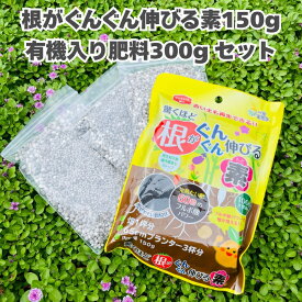 1000円ポッキリ 送料込み 有機入り一発肥料果菜専用 （お試し小分け用） 100g×3袋（300g）と根がぐんぐん伸びる素150gのセット クラピア K7 K5 K3 芝桜 肥料 有機肥料 観葉植物 シバザクラ 追肥 元肥 お花の苗 株 プランター 鉢植えにも