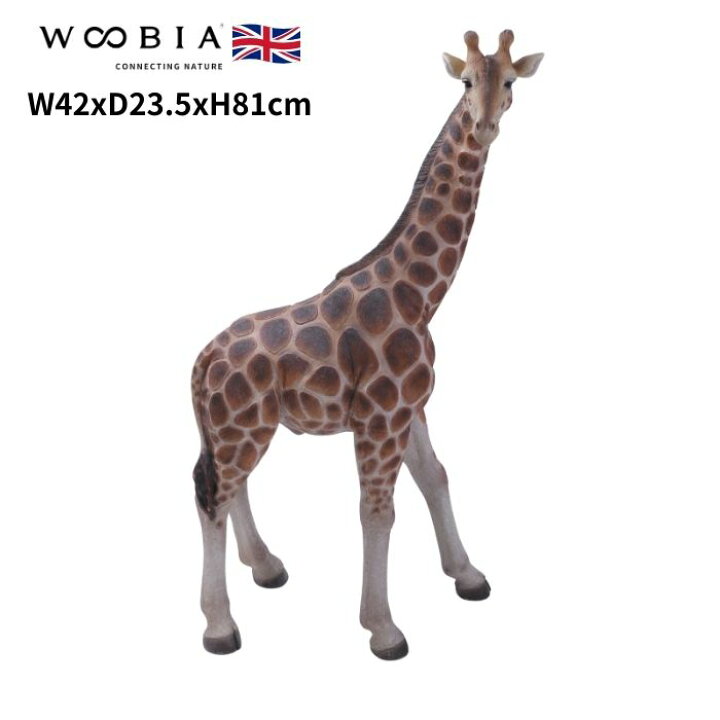 楽天市場】置物 キリン 大 高さ81cm woobia ウービア 大きい かわいい 