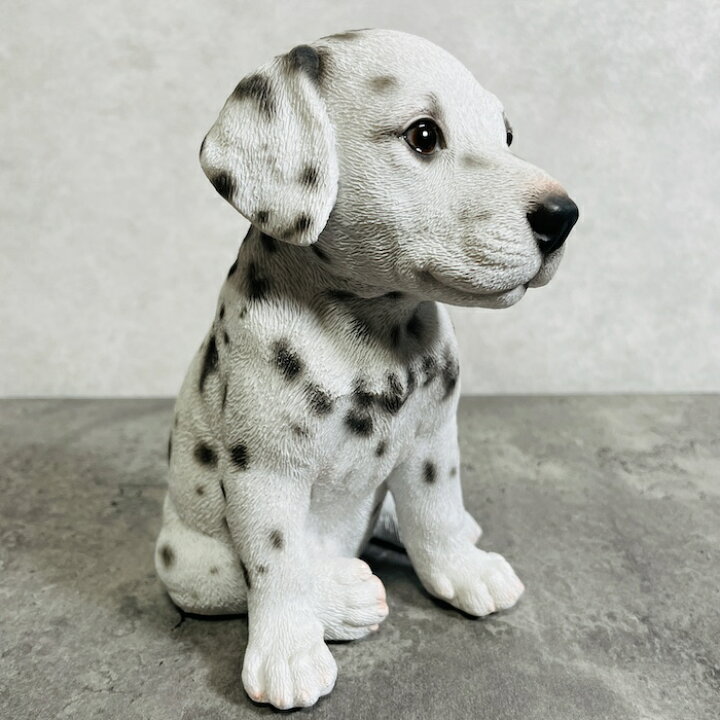 楽天市場】犬 置物 小さい かわいい お座りダルメシアン woobia 