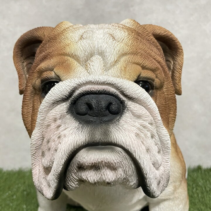 楽天市場】犬 置物 大きい ブルドッグ 大 犬グッズ 横幅46.5cm woobia 