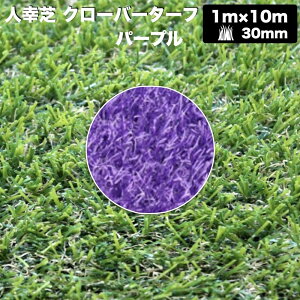 リアル人工芝 クローバーターフ 8色から選べる レギュラータイプ 幅1m×長さ10m 芝丈30mm 芝生マット 人工芝生 人工芝ロール 芝生 ロールタイプ 庭 ベランダ テラス バルコニー ガーデニング ガ