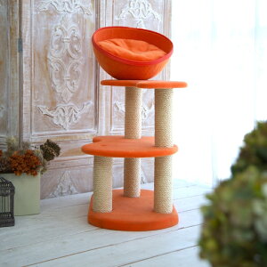 7色から選べる! 国産ミニキャットタワー可愛いデザイン 猫用アイテム 猫タワー 幅60×奥行36.5×高さ83cm te-tumugi-a