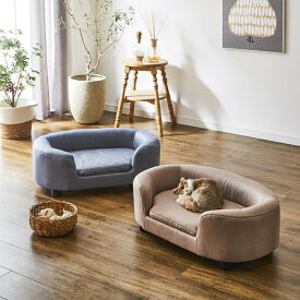 2色から選べる 猫用座面リバーシブル式ペットソファー 可愛くおしゃれなデザイン ペットベッド ネコ用 pso-leo