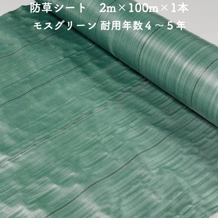 新品】防草シート 除草シート 農業資材 不織布(グリーン) 巾2m×12m