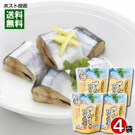 北海道産 さんまのゆず塩煮 骨まで食べれる 95g×4袋まとめ買いセット 兼由【メール便送料無料】