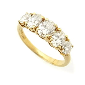 【緑屋質屋】クィーン(Queen) ダイヤモンド リング 1.01ct K18YG【中古】
