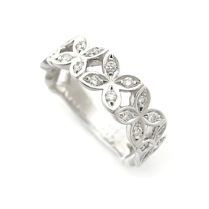 楽天市場】【緑屋質屋】ミキモト ダイヤモンド リング フラワー  