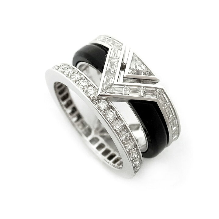 楽天市場】【緑屋質屋】ルイヴィトン ピュアV ダイヤ リング オニキス  