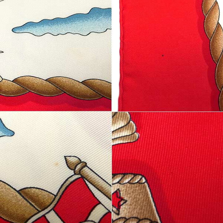 楽天市場】【緑屋質屋】エルメス カレ90(スカーフ) RAILING 船の手摺  