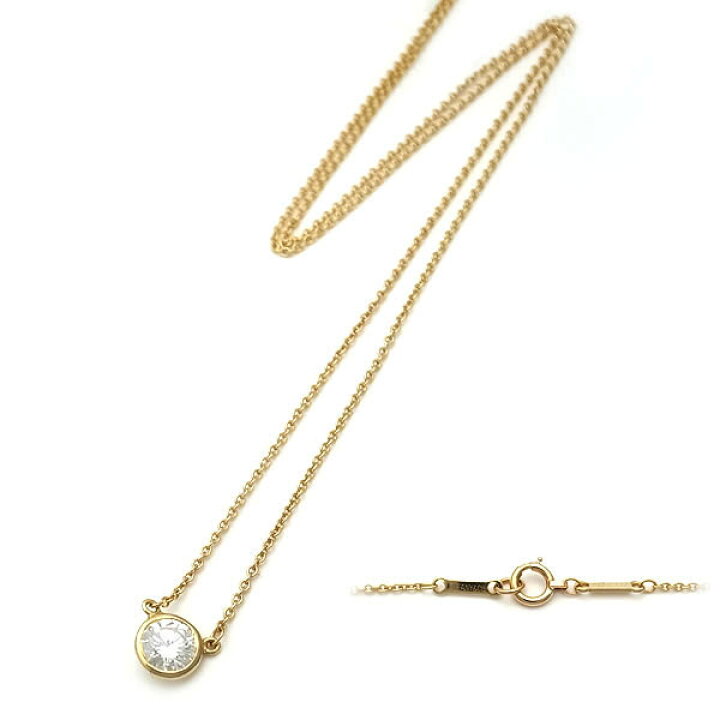 楽天市場】【緑屋質屋】ティファニー バイザヤードネックレス 0.45ct 