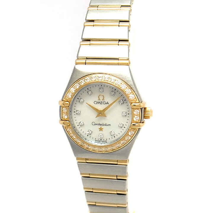 楽天市場】【緑屋質屋】オメガ コンステレーションミニ ダイヤベゼル  