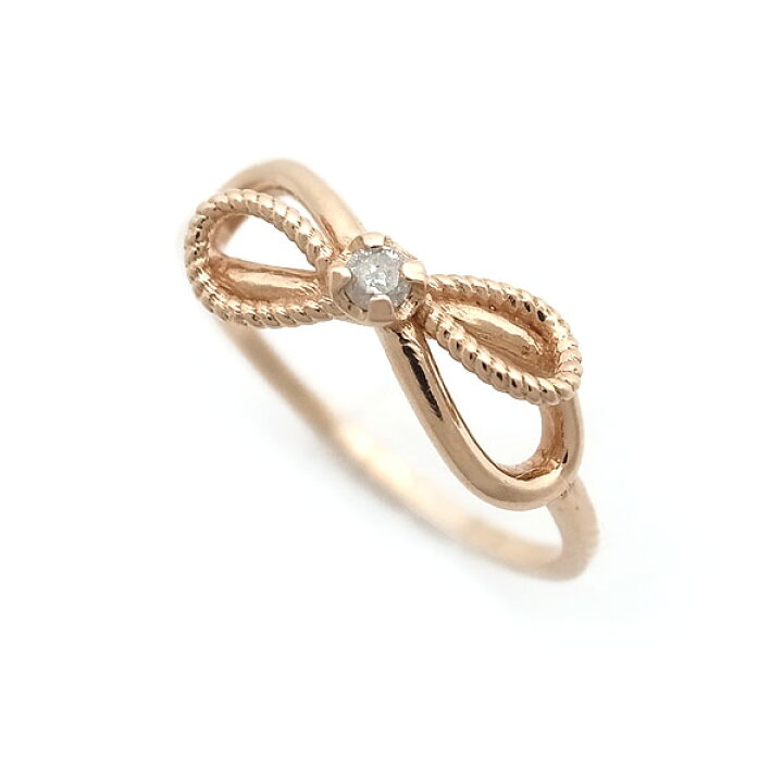 楽天市場】【緑屋質屋】アガット(agete) リボンモチーフ ダイヤ リング  