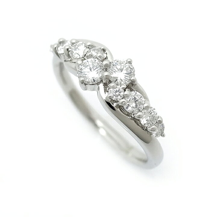 楽天市場】【緑屋質屋】GSTV ダイヤモンド リング 0.45ct Pt950【中古 