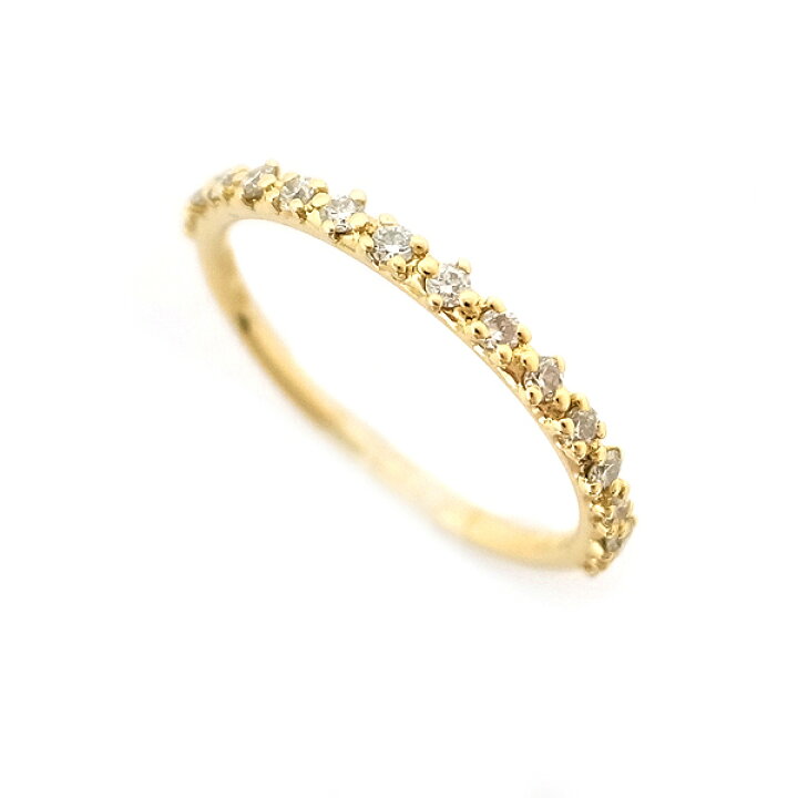 楽天市場】【緑屋質屋】SHIHARA(シハラ) ハーフエタニティ リング 01  