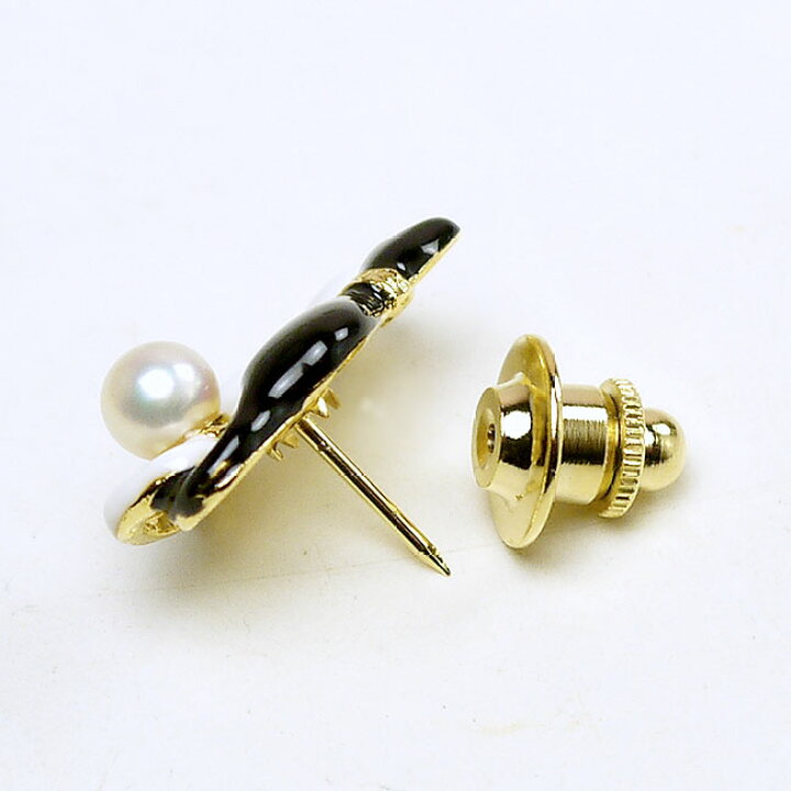 楽天市場】パール ブローチ（6350）アコヤ真珠 6.0m ピンブローチ 猫  