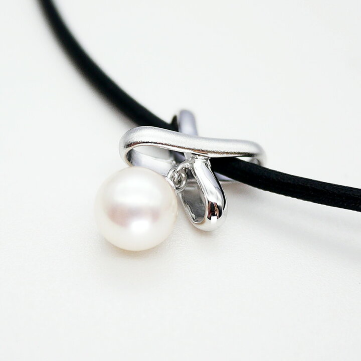 楽天市場】パール ネックレス ペンダント (3417）アコヤ真珠 7.5mm SV 