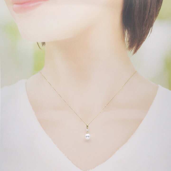 楽天市場】パール ネックレス ペンダント（3688）アコヤ真珠 8.0mm  