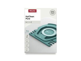 Miele ミーレ 純正 ダストバッグ HyClean TU Pure (替えパック4枚+フィルター) ハイクリーン ピュア TU - 替えパック 交換用紙 交換用 ダストバッグ ダストバック ダストパック 掃除機 紙パック 使い捨て パック式 取替 高性能 大容量 公式店