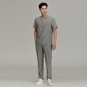 jp Tops Notch neck Front Pocket Scrub Men's Top (Dry up) Warm Graya@jtH[fUCi[uh AcmeciҁEa@EpEXNuE㖱߂Ȃǂ̐Xł Acmeci