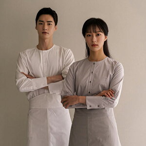 Vc GRAY[round collar wrinkle-free bib shirts #AS1936 grayjtH[fUCi[uh a.montHXEzeET[rXjtH[ijڋqE~[ERbNR[gEGv