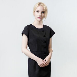 X[c[dumont] Black Button Dress Black#DMOPS05 BKjtH[fUCi[uh a.montHXEzeET[rXjtH[ijڋqE~[ERbNR[gEGvȂǂ̐X