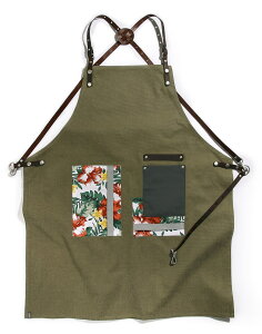 ԕLoXU[GvJ[Lflower pattern canvas leather apron khaki #AA1834 HXEzeET[rXjtH[EڋqELb`ERbNR[gEGvX   a-montGv