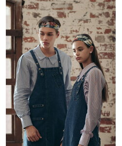 YXgbvfjEHbVOGvY-strap denim washing apron #AA1869 NAVY HXEzeET[rXjtH[EڋqELb`ERbNR[gEGvX   a-montGv