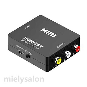 HDMI AV �ϊ��R���o�[�^�[ �����]�� �Q�[���@PS3 PS4 XBOX / PC / BD�v���[���[ / �J�[�i�r / Nintendo switch / TV�p HDMI to AV �R���|�W�b�g (Black)