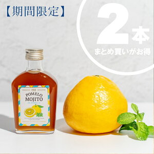 【まとめ買いでお得に!】 伊勢ポメロモヒート ドリンクベース 200ml×2本 フローナル 伊勢志摩 三重県 無添加 文旦 スペアミント シロップ カクテルベース ソーダ割 フレーバーシロップ 希釈