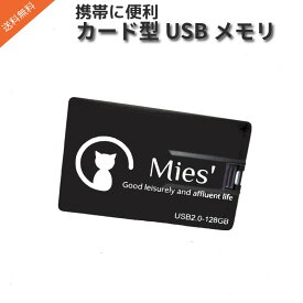Mies’ クレジット カード タイプ USB CARD MEMORY メモリー Creditcard カード型 USB 2.0 (HSB) 名刺入れ カードケース 紛失防止 usbメモリ 32gb usbメモリ 128gb メモリースティック usbメモリ
