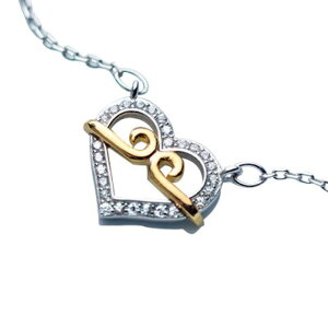 �y���������zMies�f �l�b�N���X M-N0018 S925�̃n�[�g�^�̃��C���X�g�[��������������l�b�N���X �f�U�C�� �l�b�N���X ���킢�� �y���_���g �l�b�N���X �A�N�Z�T�� �u���[�` ���ꂢ �Y�� �v���[