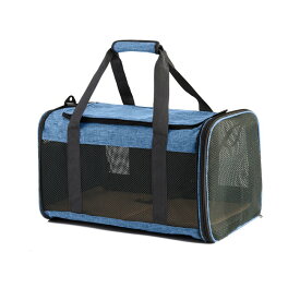 【送料無料】Mies′ 折りたたみ式 猫 キャリー バッグ ペットキャリーバッグ 4way ショルダー 猫用 小型犬 うさぎ用 折り畳み 通気性 車載 ドライブ 旅行 通院 災害避難用 ペットバッグ マット付き 飛び出し防止リード付き 収納 コンパクト ペット用品