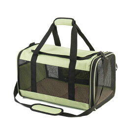 【送料無料】Mies′ 折りたたみ式 猫 キャリー バッグ ペットキャリーバッグ 4way ショルダー 猫用 小型犬 うさぎ用 折り畳み 通気性 車載 ドライブ 旅行 通院 災害避難用 ペットバッグ マット付き 飛び出し防止リード付き 収納 コンパクト ペット用品
