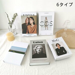 ★大特価15%OFFクーポン付き★『オブジェブック』 5冊 6冊セット 本 飾り ダミー インテリアブック 洋書 イミテーション ブックセット インテリア オブジェ ブック マガジン 韓国インテリア