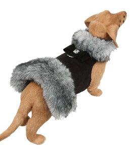 Susan Lanci/X[UV[Big Bow Black Tip Silver Fox Fur CoatptFCNt@[R[g