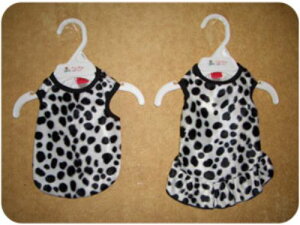 Pet Flys/ybgtCWhite Dalmation Faux Fur Tank/Dressp_VA^N/hX