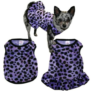 Pet Flys/ybgtCPurple Dalmation Faux Fur Tank/Dressp_VA^N/hX