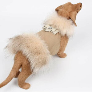 Susan Lanci/X[UV[Doe Big Bow Ivory Fox Fur CoatptFCNt@[R[g