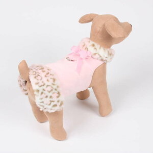 Susan Lanci/X[UV[Fur Coat Pink Lynx with Pink Velvet BowptFCNt@[R[g